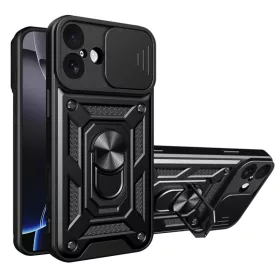  iPhone 17 Fekete Techsuit CamShield Sorozat tok