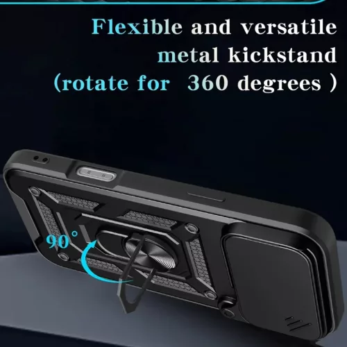  iPhone 17 Pro Fekete Techsuit CamShield sorozat tok-5949419291195 4 kép