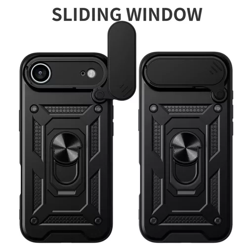  iPhone 17 AIR Fekete Techsuit CamShield sorozat tok-5949419291119 2 kép