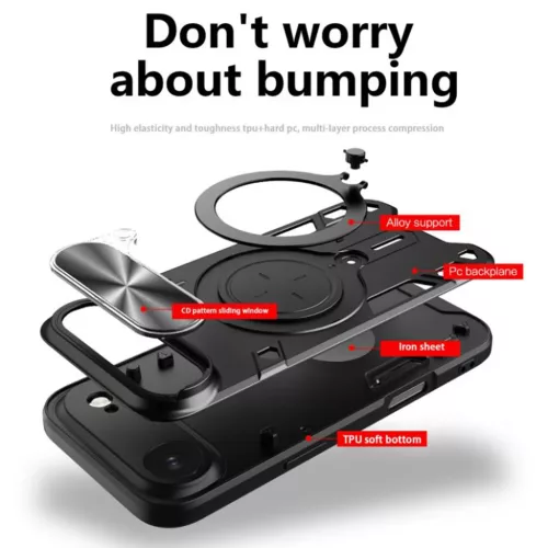  iPhone 17 Air Kék Techsuit CamGuard Pro Telefon tok-5949419290907 4 kép