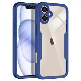    iPhone 17 Kék Techsuit Képernyővédős ColorVerse 360 sorozat tok