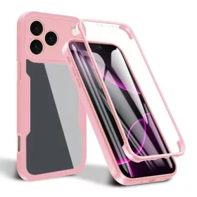    iPhone 17 Pro Rózsaszín Techsuit ColorVerse 360 Sorozat + Képernyővédő tok