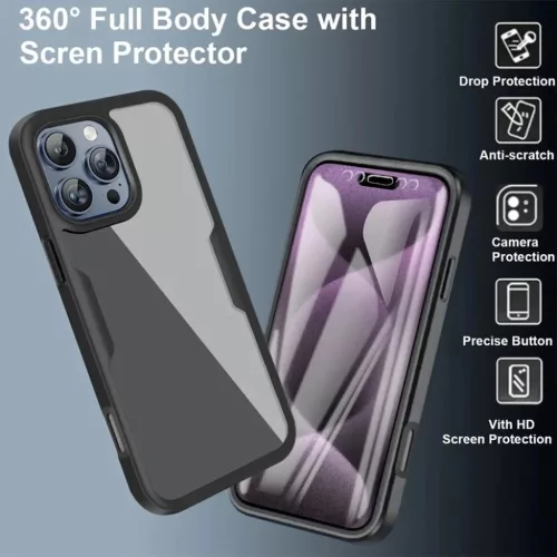  iPhone 17 Pro Lila Techsuit ColorVerse 360 Sorozat + Képernyővédő-5949419290129 2 kép