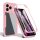 iPhone 17 Pro Max - Techsuit - ColorVerse 360 Series + Képernyővédő - Pink tok