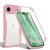  Techsuit - ColorVerse 360 Sorozat + Képernyővédő - iPhone 17 Air - Rózsaszín tok