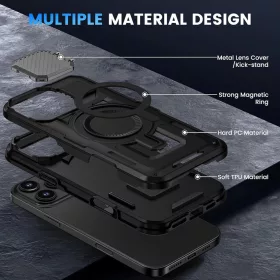  iPhone 17 Fekete Techsuit CamVault MagSafe tok-5949419290037 2 kép