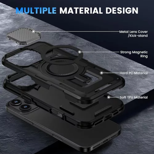  iPhone 17 Air Fekete Techsuit MagSafe CamVault tok-5949419290006 4 kép