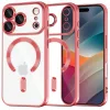 iPhone 17 Pro Max Techsuit - Luxury Crystal MagSafe - Piros tok
