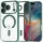 iPhone 17 Pro Max Techsuit Luxury Crystal MagSafe, Deep Green tok