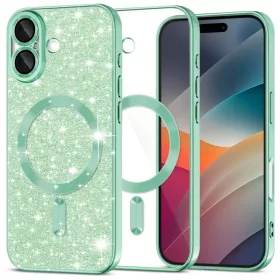 iPhone 17 Light Green Techsuit Luxury Glitter MagSafe tok-5949419289079 1 kép