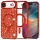 iPhone 17 Air Red Techsuit - Luxury Glitter MagSafe tok