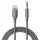 Techsuit - Prémium Kábel Adapter SoundFleX (AC5) - Lightning a 3,5 mm-es Jack-hez, Hi-Fi Minőség, DAC Chip, Szilikagél, 1m - Szürke