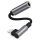 Techsuit - Prémium Kábel Adapter MusicDoX (AC6) - Type-C to 3.5mm Jack, Hi-Fi Hangzás, 3A, ABS, 0.1m - Szürke