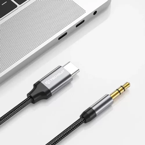 Techsuit - Prémium Kábel Adapter FuseXound (AC11) - Type-C - 3.5mm J-5949419293243 2 kép