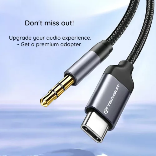Techsuit - Prémium Kábel Adapter FuseXound (AC11) - Type-C - 3.5mm J-5949419293243 4 kép