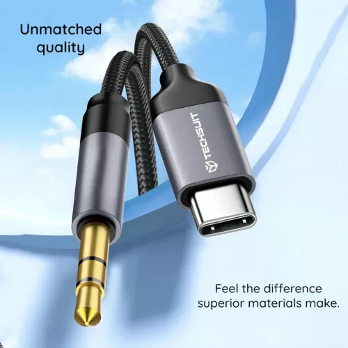 Techsuit - Prémium Kábel Adapter FuseXound (AC11) - Type-C - 3.5mm J-5949419293243 6 kép