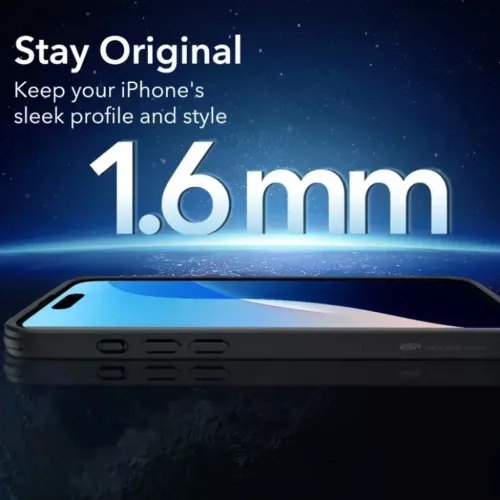  iPhone 16 Pro Matt Fekete ESR Klasszikus Hibrid HaloLock tok-4894240255513 7 kép
