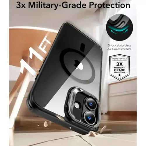  iPhone 16 Átlátszó Fekete ESR Klasszikus Hibrid HaloLock Kitámasz-4894240254585 3 kép
