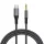 Techsuit - Prémium Kábel Adapter NexaSound (AC16) - Type-C - 3.5mm Jack, Nylon Fonott + Alumínium Ötvözet, 1m - Szürke