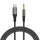 Techsuit - Prémium Kábel Adapter NexaSound (AC17) - Lightning-ról 3,5 mm-es Jack-re, Nylon Fonott + Alumínium Ötvözet, 1m - Szürke