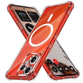    Techsuit - Ütésálló Átlátszó Szilikon MagSafe - Nothing CMF Phone 2 Pro - Átlátszó tok