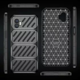  Techsuit - Szénszál - Samsung Galaxy Xcover7 Pro - Fekete tok-5949419292635 2 kép