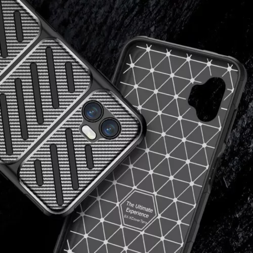  Techsuit - Szénszál - Samsung Galaxy Xcover7 Pro - Fekete tok-5949419292635 3 kép