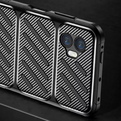  Techsuit - Szénszál - Samsung Galaxy Xcover7 Pro - Fekete tok-5949419292635 4 kép