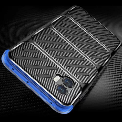  Techsuit - Szénszál - Samsung Galaxy Xcover7 Pro - Fekete tok-5949419292635 5 kép