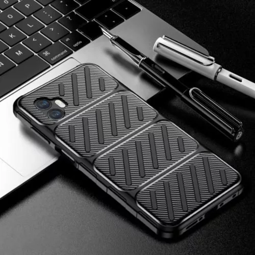  Techsuit - Szénszál - Samsung Galaxy Xcover7 Pro - Fekete tok-5949419292635 6 kép