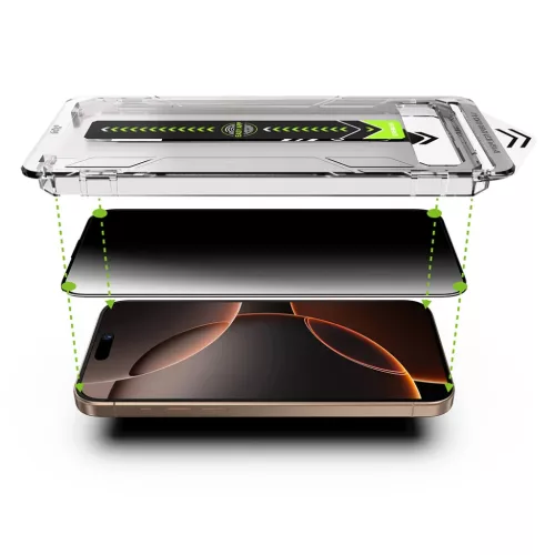 iPhone 14 Pro Max - Techsuit TitanGlass Teljes Lefedettség (2 darabos-5949419293625 6 kép