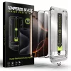 Techsuit - TitanGlass Teljes Borítás (2 darab) - iPhone 15 / iPhone 16 - Fekete üvegfólia