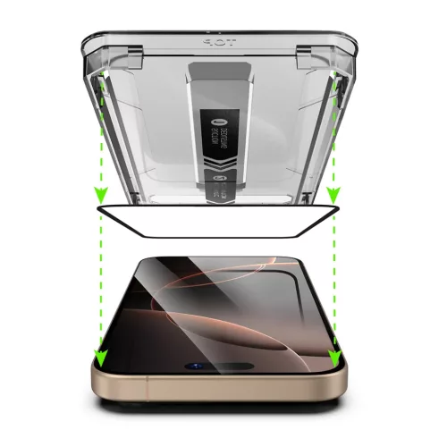Techsuit - TitanGlass Teljes Borítás (2 darab) - iPhone 15 Pro Max --5949419293564 7 kép