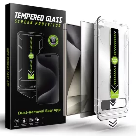   Samsung Galaxy S24 Ultra - Techsuit TitanGlass CrystalHD - Adatvédelmi képernyővédő. üvegfólia