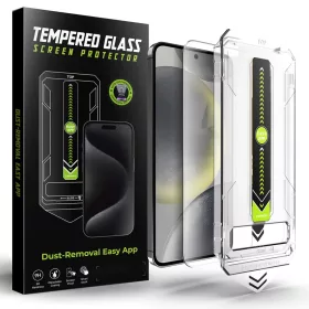   Techsuit - TitanGlass CrystalHD - Átlátszó kijelzővédő üveg - Samsung Galaxy S25 / Galaxy S24 üvegfólia