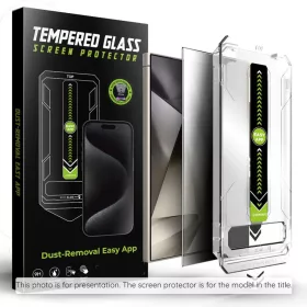   Techsuit - TitanGlass CrystalHD - Privát kijelzővédő Samsung Galaxy S25 / Galaxy S24 készülékekhez. üvegfólia
