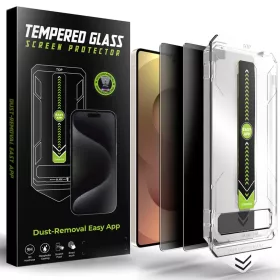    Samsung Galaxy S25 Ultra Techsuit - TitanGlass CrystalHD (2 db) Adatvédelmi képernyővédő üvegfólia