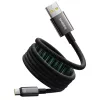Data Cable Tungsten Gold Baseus (P10319805111-02) - Type-C to USB, Szuper Gyors Töltés, 100W, 480Mbps, 1m - Fekete