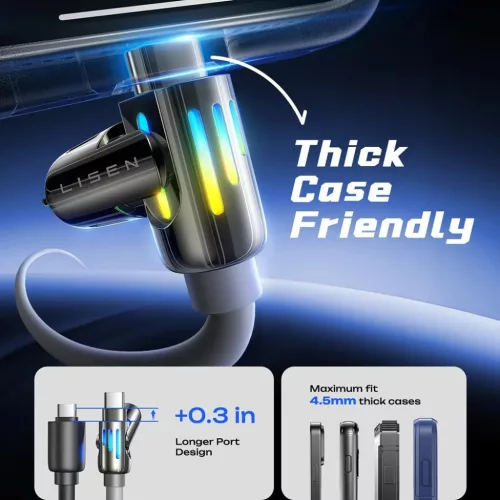 Lisen - Adatkábel (YL0124110002) - 4in1, USB/Type-C to Type-C/Lightni-6941237430953 3 kép