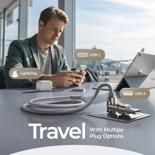 Lisen - Adatkábel (YL0124110002) - 4in1, USB/Type-C to Type-C/Lightni-6941237430953 5 kép