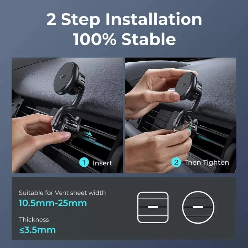 Lisen Autós Töltő (YL0222060002) - MagSafe, Légbefúvóhoz, Univer-6941237430410 6 kép