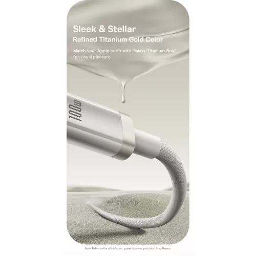 USB-C to Type-C, 100W, Gyors töltés, 480Mbps, 2m - Galaxy Titanium G-6932172669652 4 kép