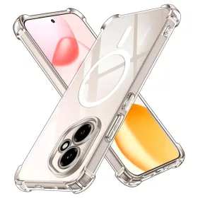   Techsuit - Ütésálló Átlátszó Szilikon MagSafe - Honor 400 - Átlátszó tok