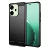  Techsuit - Karbonszilikon - Oppo Reno14 - Fekete tok