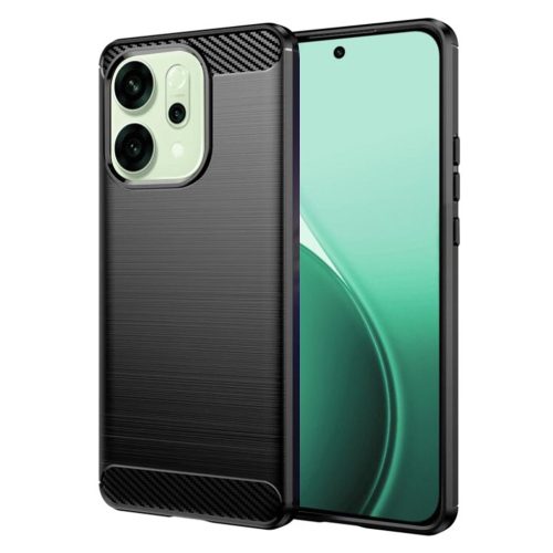  Techsuit - Karbonszilikon - Oppo Reno14 - Fekete tok