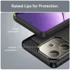  Techsuit - Karbonszilikon - Oppo Reno14 - Fekete tok-5949419294547 5 kép