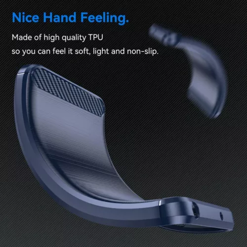  Techsuit - Szénszálas Szilikon - Oppo A5 4G - Fekete tok-5949419294509 4 kép