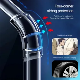  Techsuit - Ütésálló Átlátszó Szilikon - Oppo A5 4G - Átlátsz-5949419294493 2 kép