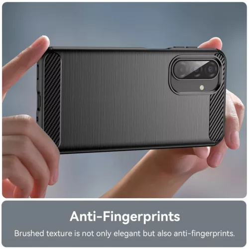 Techsuit - Karbon Szilikon - Samsung Galaxy A17 5G - Fekete tok-5949419294400 4 kép