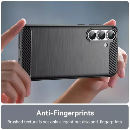 Samsung Galaxy S25 FE - Techsuit - Carbon Silicone - Fekete tok-5949419294219 3 kép